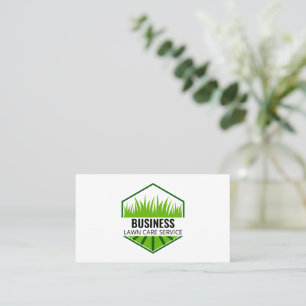 Professional Lawn Care Modern & Minimalist logo Business Card