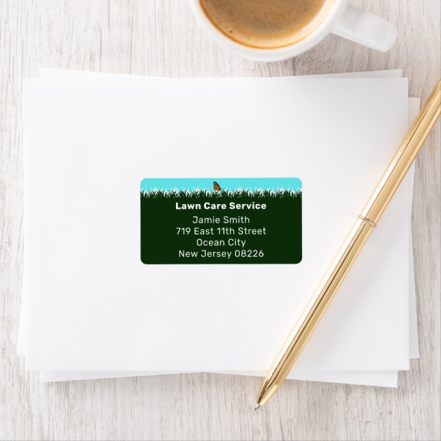 Professional Lawn Care Service Address Label (Insitu)