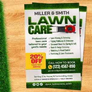 Professional Lawn Care Service Flyer