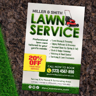Professional Lawn Care Service Flyer