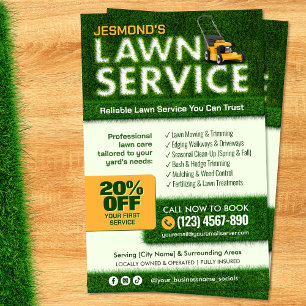 Professional Lawn Care Service Flyer