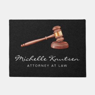 Professional Lawyer Attorney luxury Black Doormat