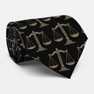 Professional Lawyer Attorney luxury Black Gold     Tie
