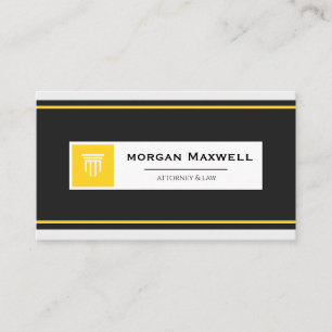 Professional Lawyer Business Card Attorney