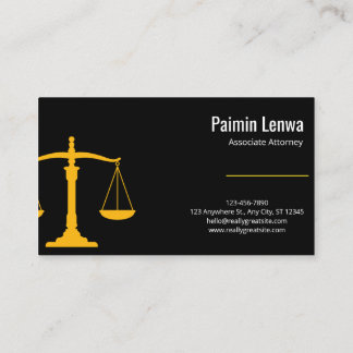 Professional Lawyer Business Card | Attorney 