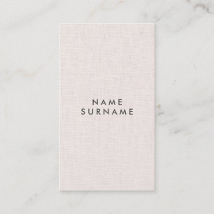 Professional Layout Linen Vertical Business Card