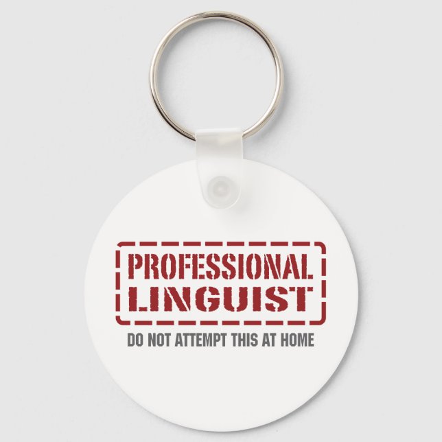 Professional Linguist Key Ring (Front)