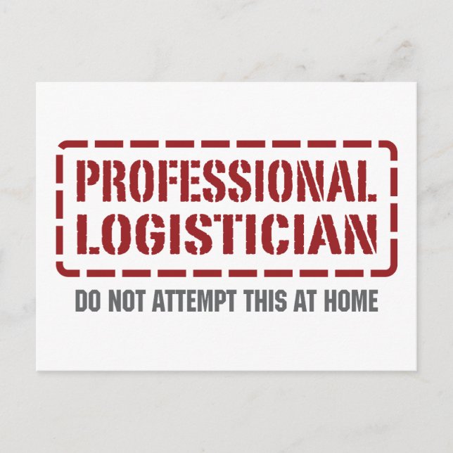 Professional Logistician Postcard (Front)