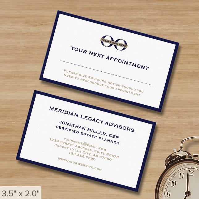 Professional Logo Appointment Card (Creator Uploaded)