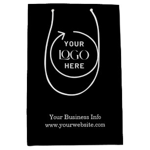 Professional Logo   Business Corporate Company  Medium Gift Bag
