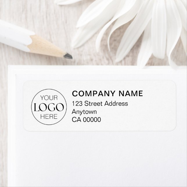 Professional Logo Business Modern Return Address Label (Insitu)