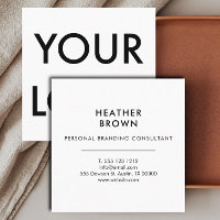 Professional Logo Minimal Modern White