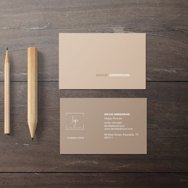 Professional Logo Modern Simple Minimalist  Business Card (Professional Logo Modern Simple Minimalist Business Card)