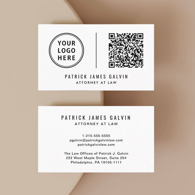 Professional Logo QR Code Business Card (Capture attention, make connections, and leave a lasting impression with our modern QR business card)