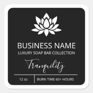 Professional Lotus Black Soap Bar Product Labels