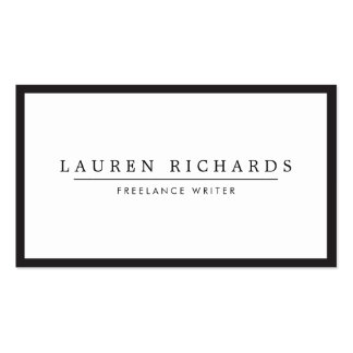 Professional Luxe Black and White Business Card