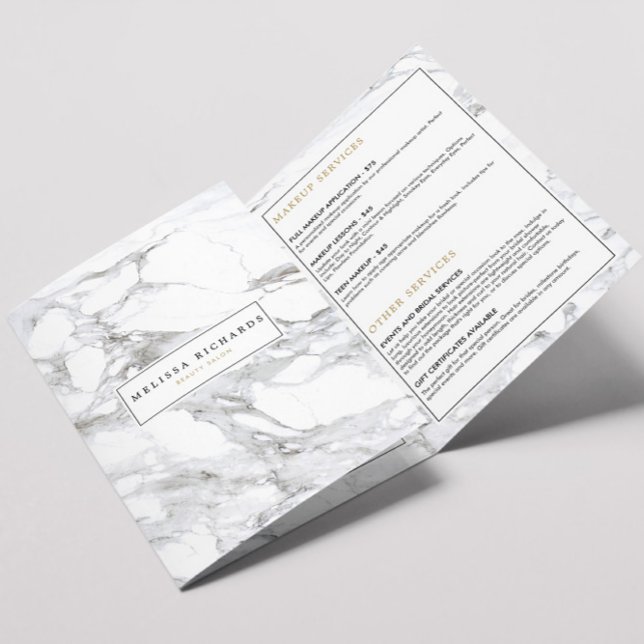 Professional Luxe Minimalist White Marble Brochure (Creator Uploaded)