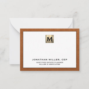 Professional Luxury Gold Initial Logo Card