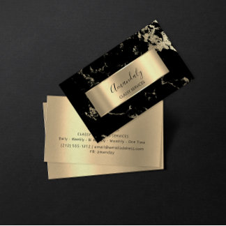 Professional Luxury Gold Royal Marble Business Card