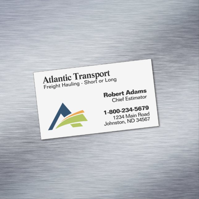 Professional Magnetic Business Card with Logo (In Situ)