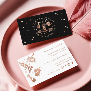 Professional Maid & House Cleaning Tools/Supplies Business Card