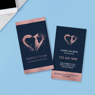 Professional Maid Housekeeping Cleaning Services Business Card