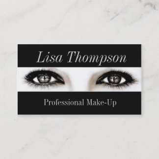 Professional Make-Up Artist / Makeup Model Eyes Business Card