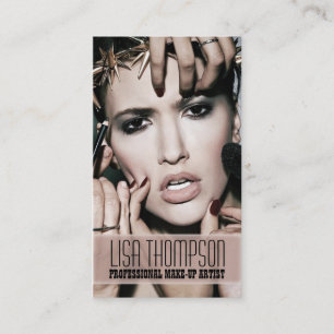 Professional Make-Up Artist / Makeup Model Face Business Card