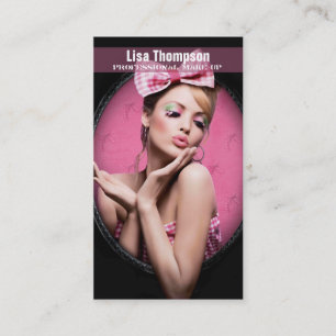 Professional Make-Up Artist / Makeup Woman Model Business Card