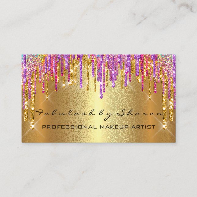 Professional Makeup Artist Event Wedding Planner Business Card (Front)