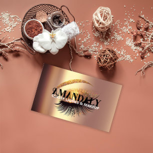 Professional Makeup Artist Eyelash QR CODE LOGO Business Card
