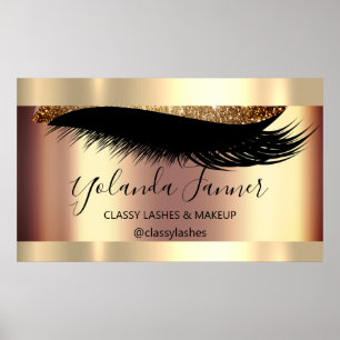 Professional Makeup Artist Eyelash Unique Modern B Poster