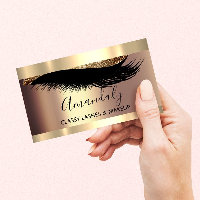 Professional Makeup Artist Eyelash Unique Modern Business Card (Professional Makeup Artist Eyelash Unique Modern Business Card)