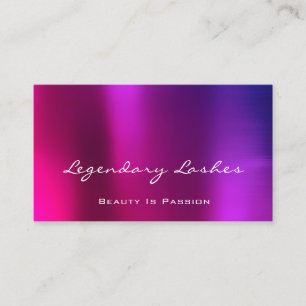 Professional Makeup Artist Holograph Pink Berry Business Card