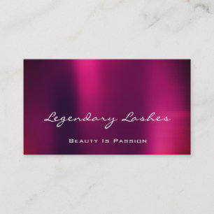 Professional Makeup Artist Holograph Purple Berry Business Card