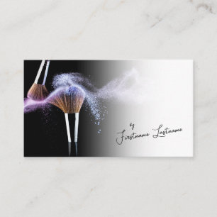 Professional makeup artists and styling experts business card