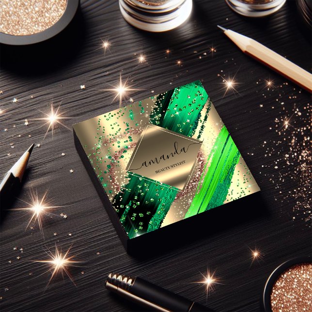 Professional Makeup Logo Tropic Body SPA Wellness  Square Business Card (Professional Makeup Logo Tropic Body SPA Wellness Square Business Card)