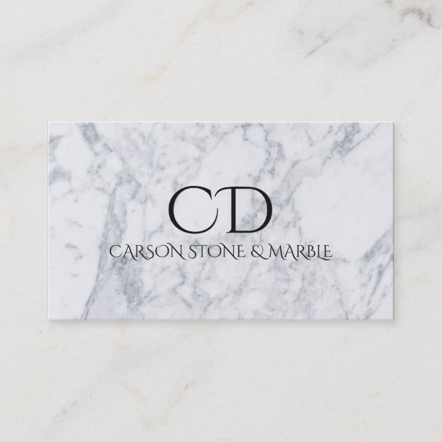 Professional Marble Stone Business Card (Front)