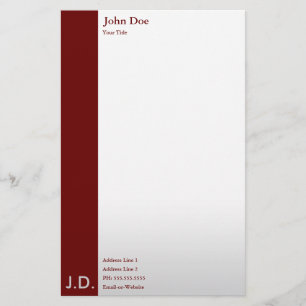 professional maroons stationery