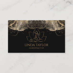 Professional Massage Therapist Lotus CHIROPRACTOR Business Card