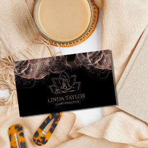 Professional Massage Therapist Lotus CHIROPRACTOR Business Card