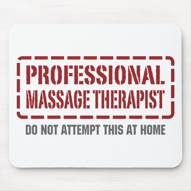 Professional Massage Therapist Mouse Pad (Front)