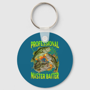 Professional Master Baiter Funny Fishing Meme Boot Key Ring