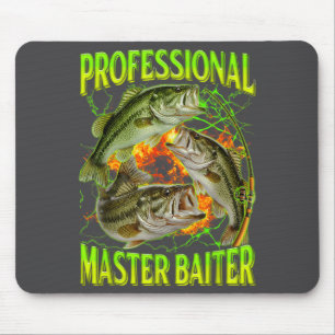 Professional Master Baiter Funny Fishing Meme Boot Mouse Pad