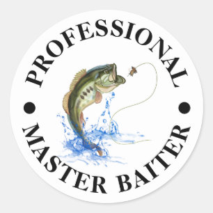 Professional Master Baiter Funny Fishing Sticker