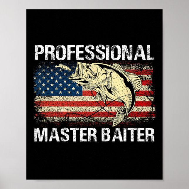 Professional Master Iter Retro American Flag Funny Poster (Front)