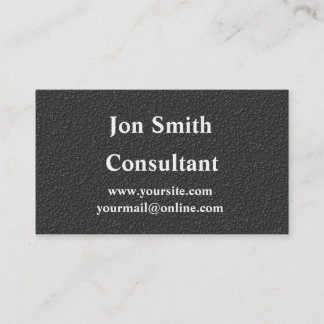 Professional matte black business card