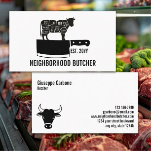 Professional Meat Cutter, Butcher Shop Business Card