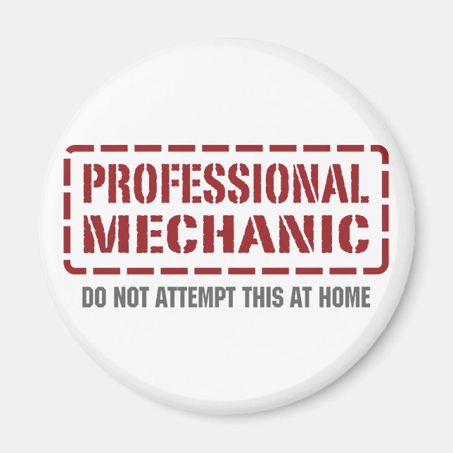 Professional Mechanic Magnet (Front)