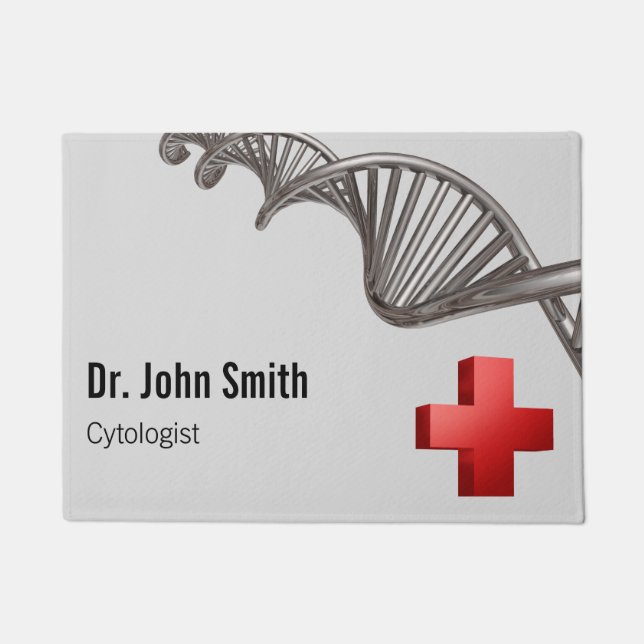 Professional Medical 3D Symbol Cross DNA Doormat (Front)